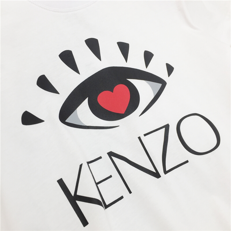 Kenzo19春夏情人节大眼睛情侣款短袖T