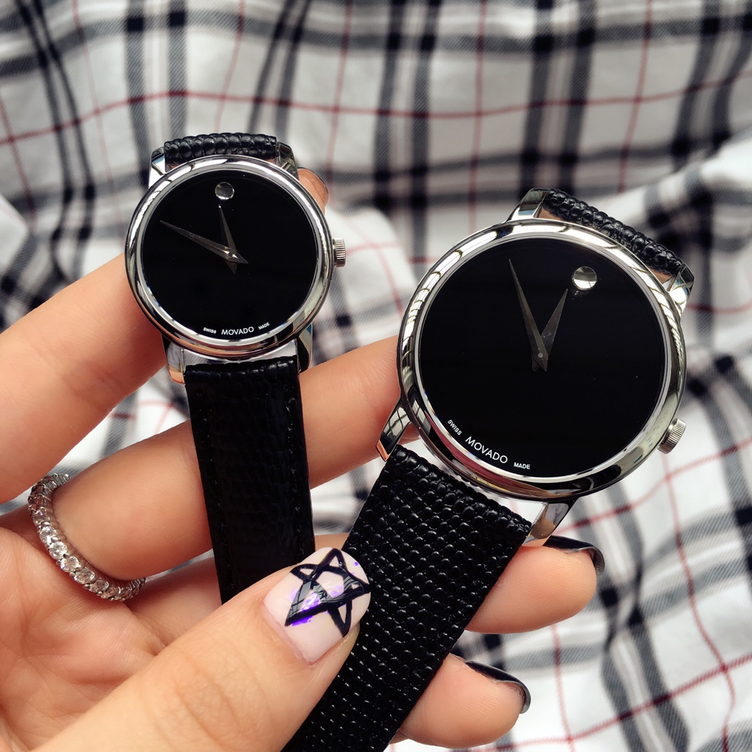 Movado-Movando Museum Series: Classic Couple Wristwatches with Stone Cores and Sapphire Glass - 图片 3