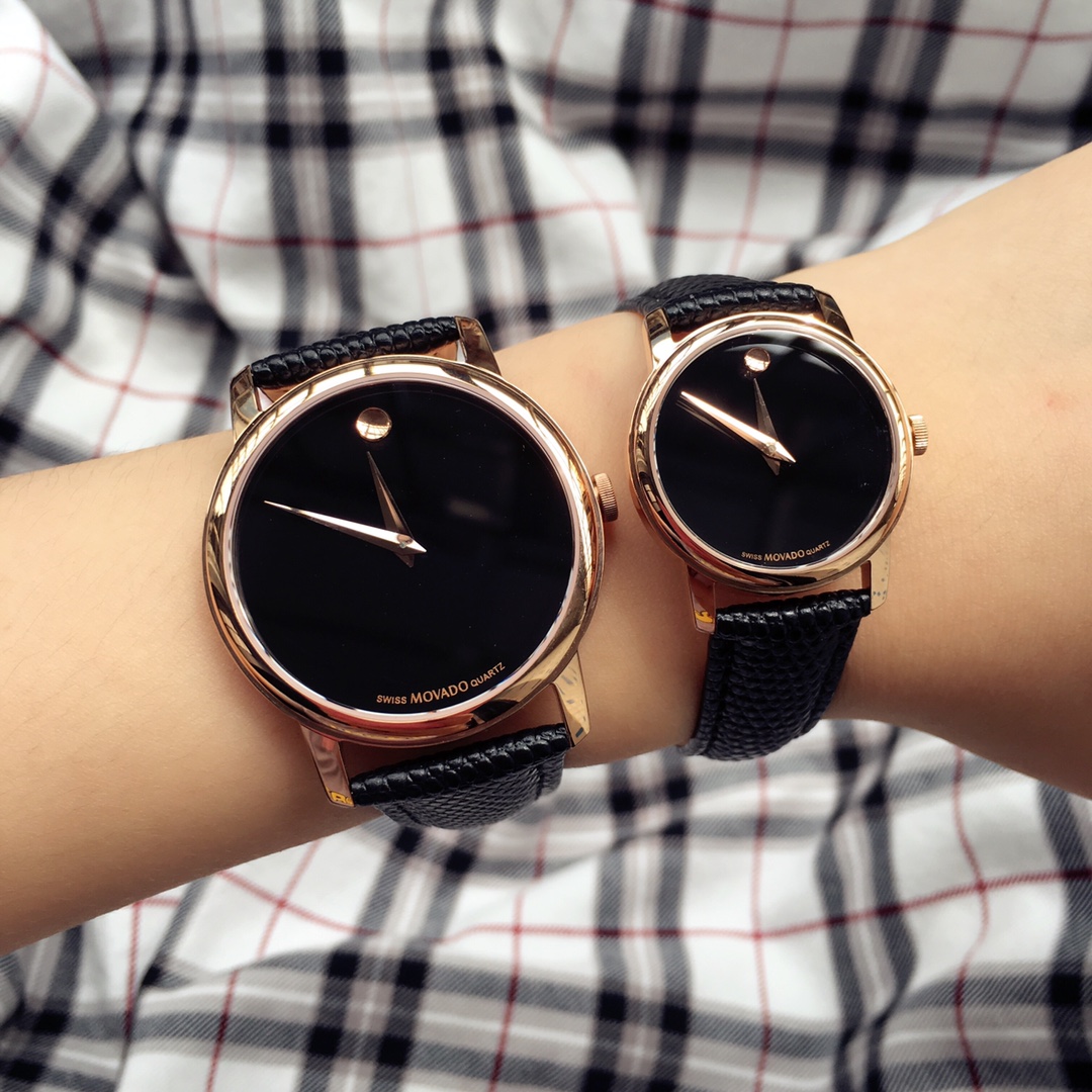 Movado-Movando Museum Series: Classic Couple Wristwatches with Stone Cores and Sapphire Glass - 图片 5