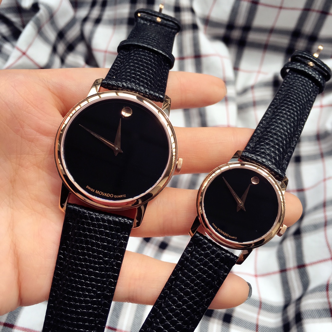 Movado-Movando Museum Series: Classic Couple Wristwatches with Stone Cores and Sapphire Glass - 图片 2