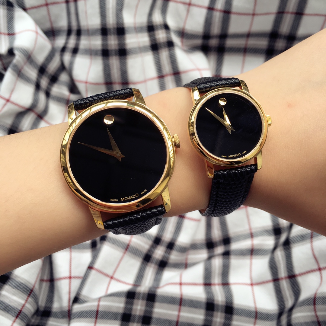 Movado-Movando Museum Series: Classic Couple Wristwatches with Stone Cores and Sapphire Glass - 图片 6