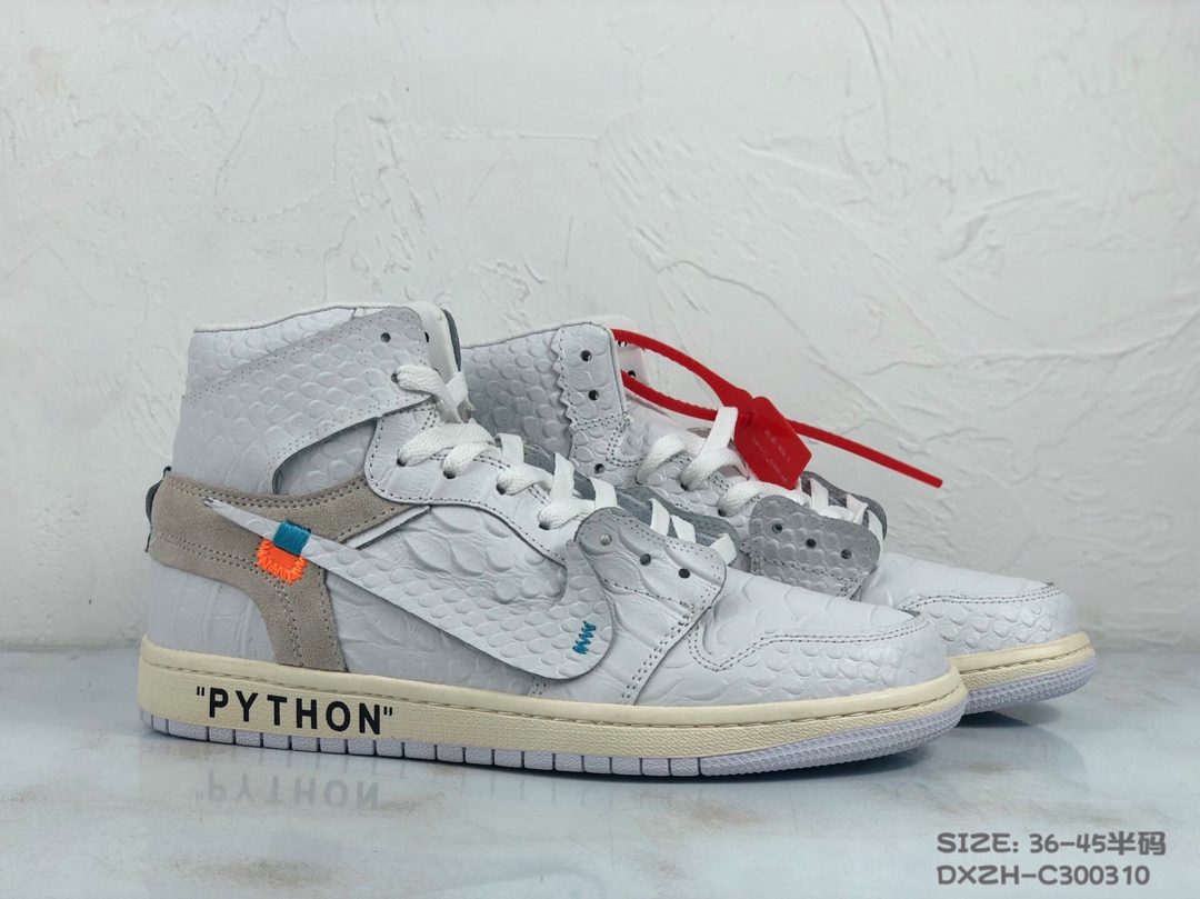 130<br />公司级 Nike Air Jordan 1 X OFF-White 联名款乔1 AJ1  ow顶级超软湿发小牛皮 超级性价比 跑量款 36 36.5 37.5 38 38.5 39 40 40.5 41 42 42.5 43 44 44.5 45 #DXZH-C300310