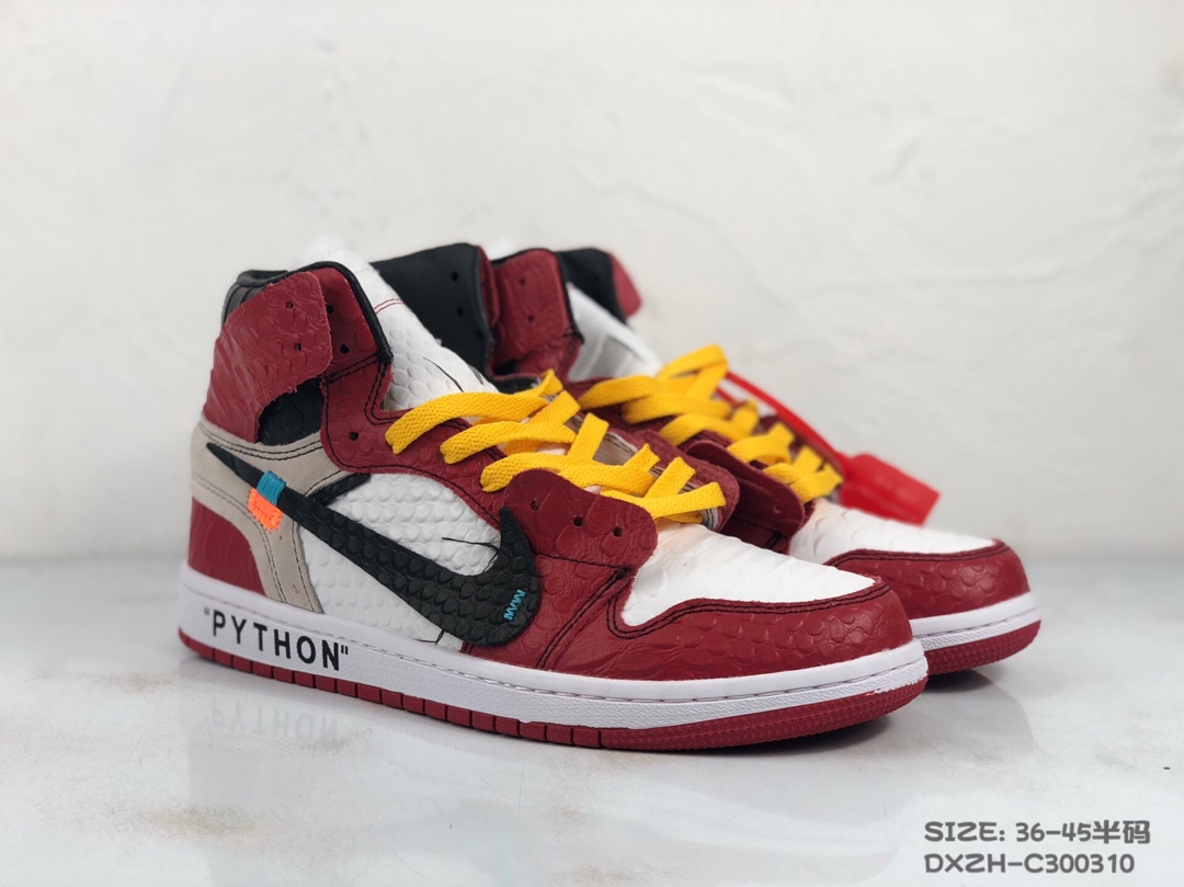 130<br />公司级 Nike Air Jordan 1 X OFF-White 联名款乔1 AJ1  ow顶级超软湿发小牛皮 超级性价比 跑量款 36 36.5 37.5 38 38.5 39 40 40.5 41 42 42.5 43 44 44.5 45 #DXZH-C300310