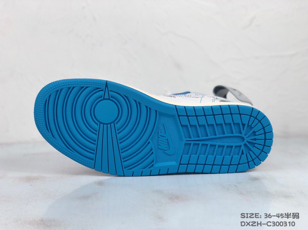 130<br />公司级 Nike Air Jordan 1 X OFF-White 联名款乔1 AJ1  ow顶级超软湿发小牛皮 超级性价比 跑量款 36 36.5 37.5 38 38.5 39 40 40.5 41 42 42.5 43 44 44.5 45 #DXZH-C300310