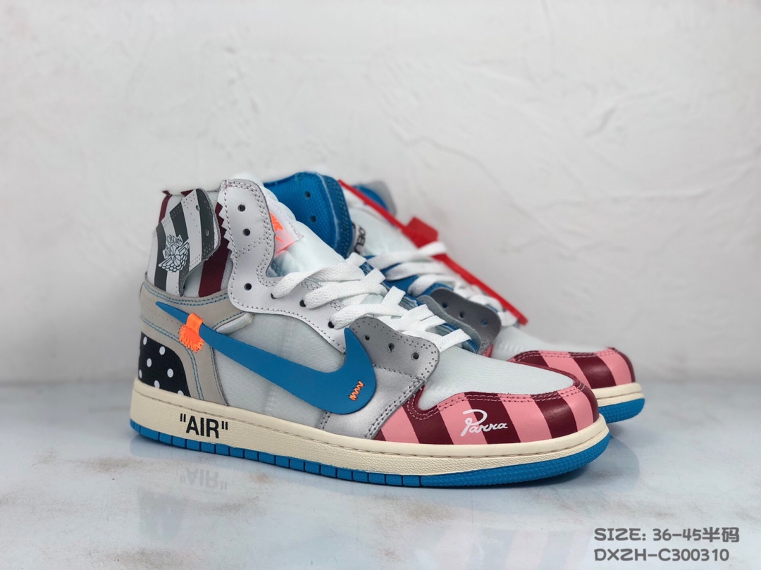 130<br />公司级 Nike Air Jordan 1 X OFF-White 联名款乔1 AJ1  ow顶级超软湿发小牛皮 超级性价比 跑量款 36 36.5 37.5 38 38.5 39 40 40.5 41 42 42.5 43 44 44.5 45 #DXZH-C300310