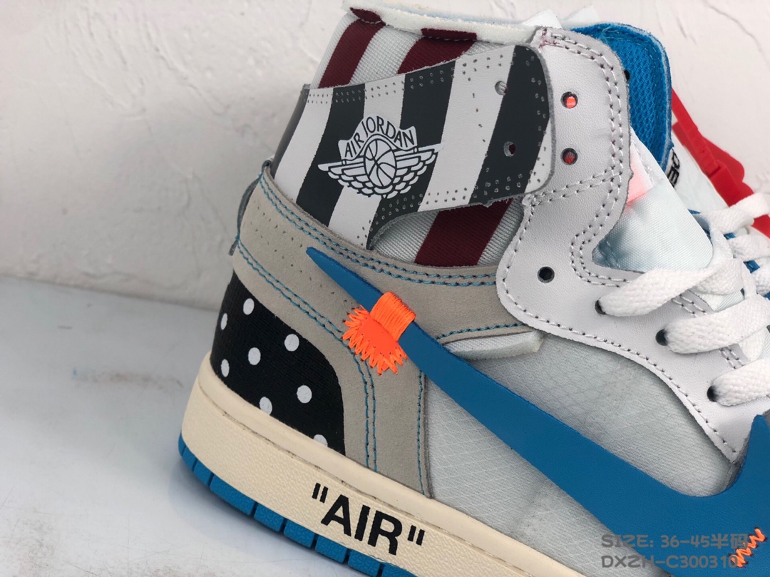 130<br />公司级 Nike Air Jordan 1 X OFF-White 联名款乔1 AJ1  ow顶级超软湿发小牛皮 超级性价比 跑量款 36 36.5 37.5 38 38.5 39 40 40.5 41 42 42.5 43 44 44.5 45 #DXZH-C300310