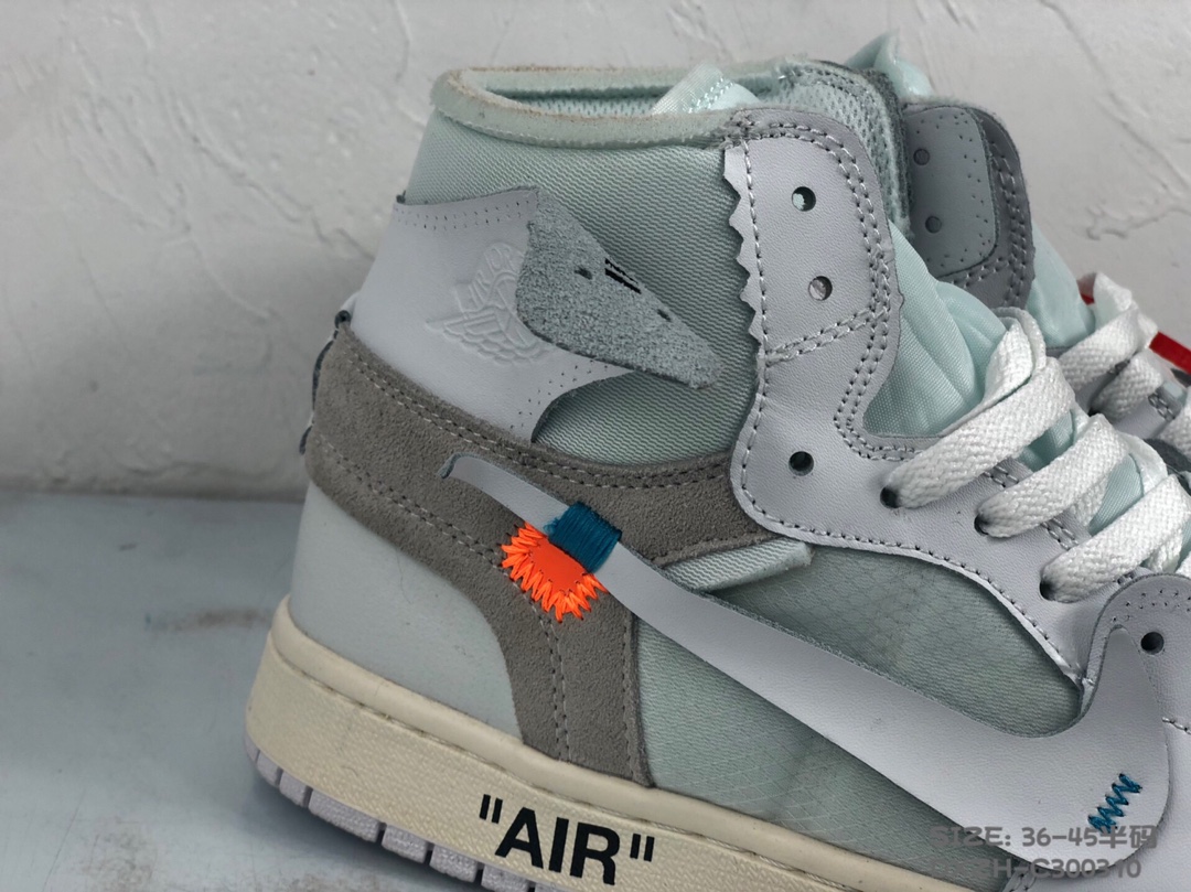 130<br />公司级 Nike Air Jordan 1 X OFF-White 联名款乔1 AJ1  ow顶级超软湿发小牛皮 超级性价比 跑量款 36 36.5 37.5 38 38.5 39 40 40.5 41 42 42.5 43 44 44.5 45 #DXZH-C300310