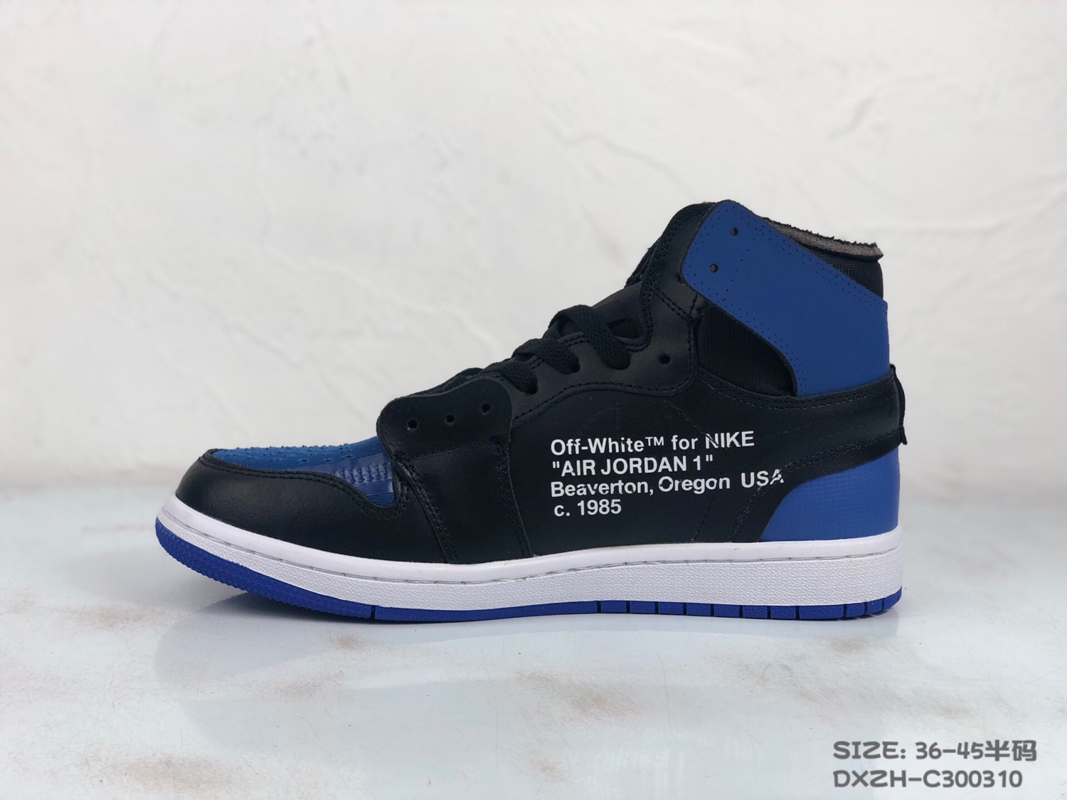 130<br />公司级 Nike Air Jordan 1 X OFF-White 联名款乔1 AJ1  ow顶级超软湿发小牛皮 超级性价比 跑量款 36 36.5 37.5 38 38.5 39 40 40.5 41 42 42.5 43 44 44.5 45 #DXZH-C300310