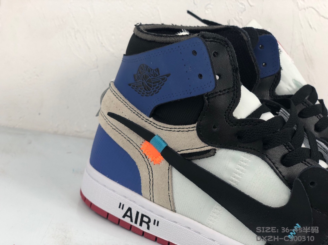 130<br />公司级 Nike Air Jordan 1 X OFF-White 联名款乔1 AJ1  ow顶级超软湿发小牛皮 超级性价比 跑量款 36 36.5 37.5 38 38.5 39 40 40.5 41 42 42.5 43 44 44.5 45 #DXZH-C300310