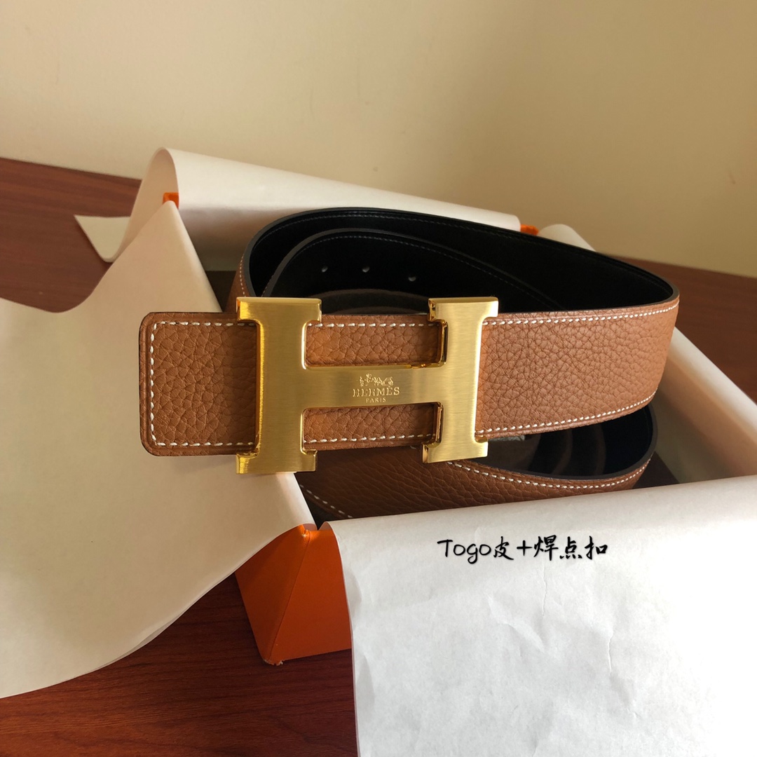 HERMES原单品质皮具王者爱马仕宽度:3.8CM腰带经典款经过时间的沉淀之美专用Togo皮打造匠心品质