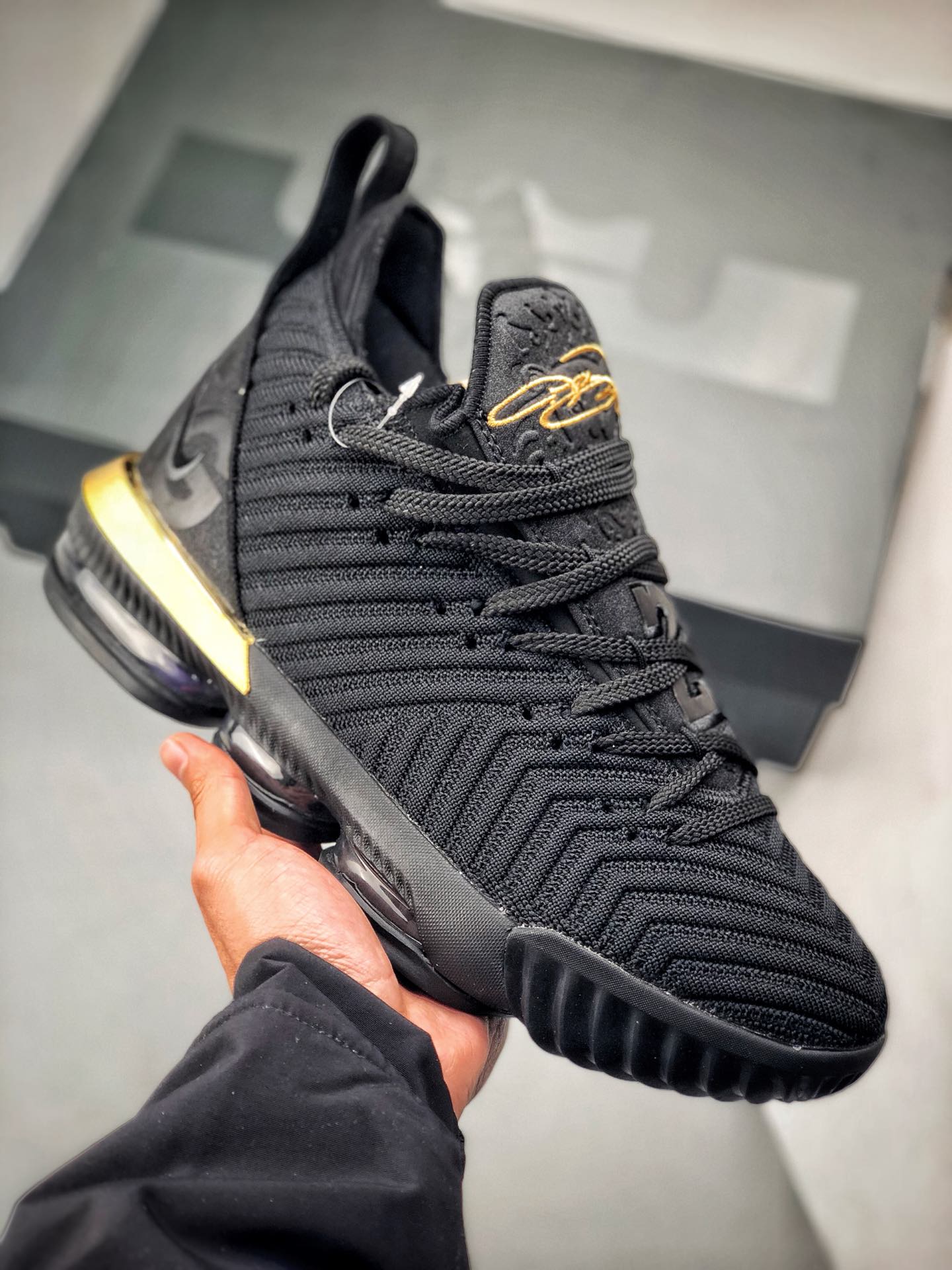 190 纯原最高工艺  黑金配色 Nike Lebron XVI EP 勒布朗詹姆斯16代BQ6582-900