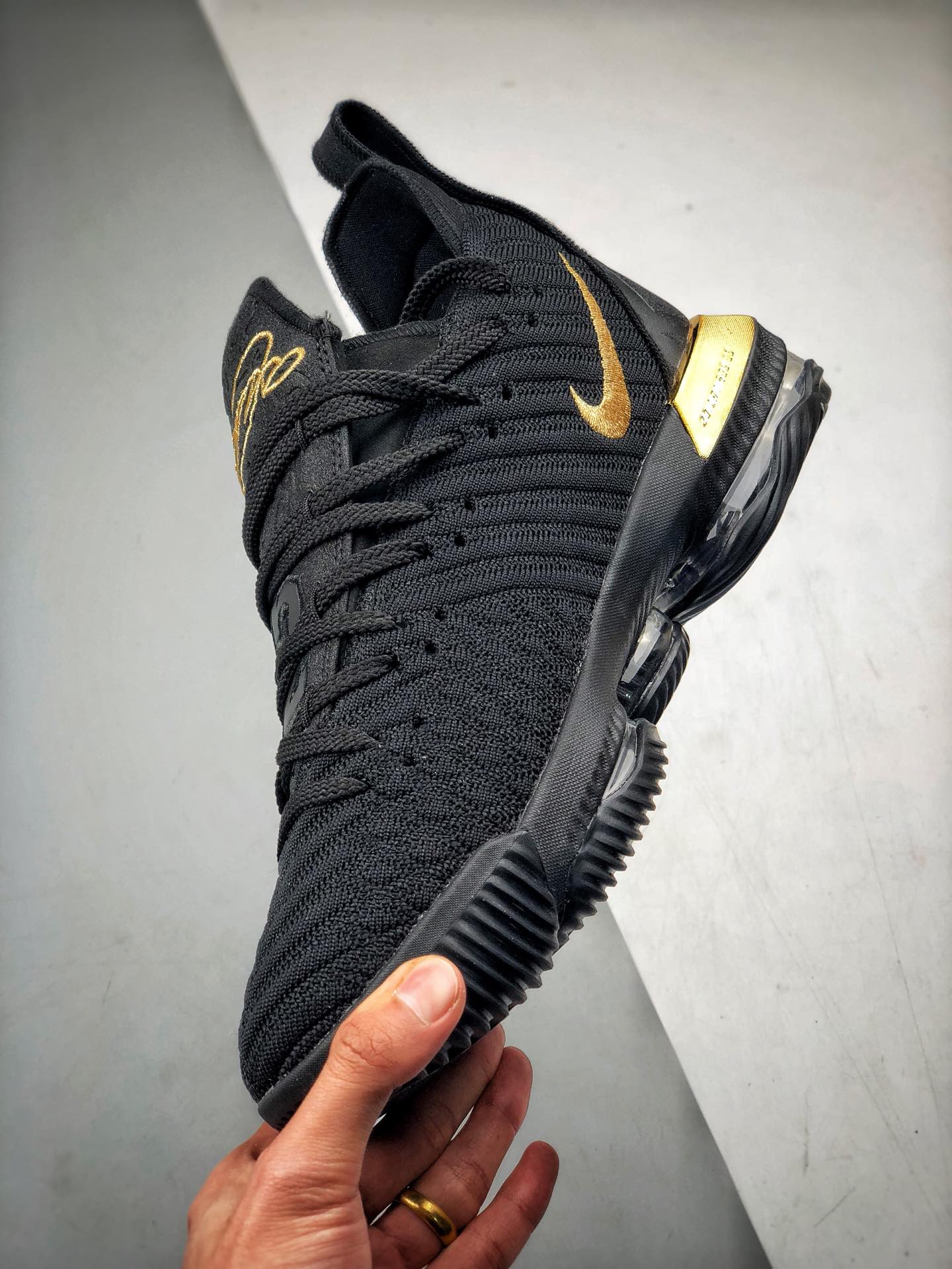 190 纯原最高工艺  黑金配色 Nike Lebron XVI EP 勒布朗詹姆斯16代BQ6582-900