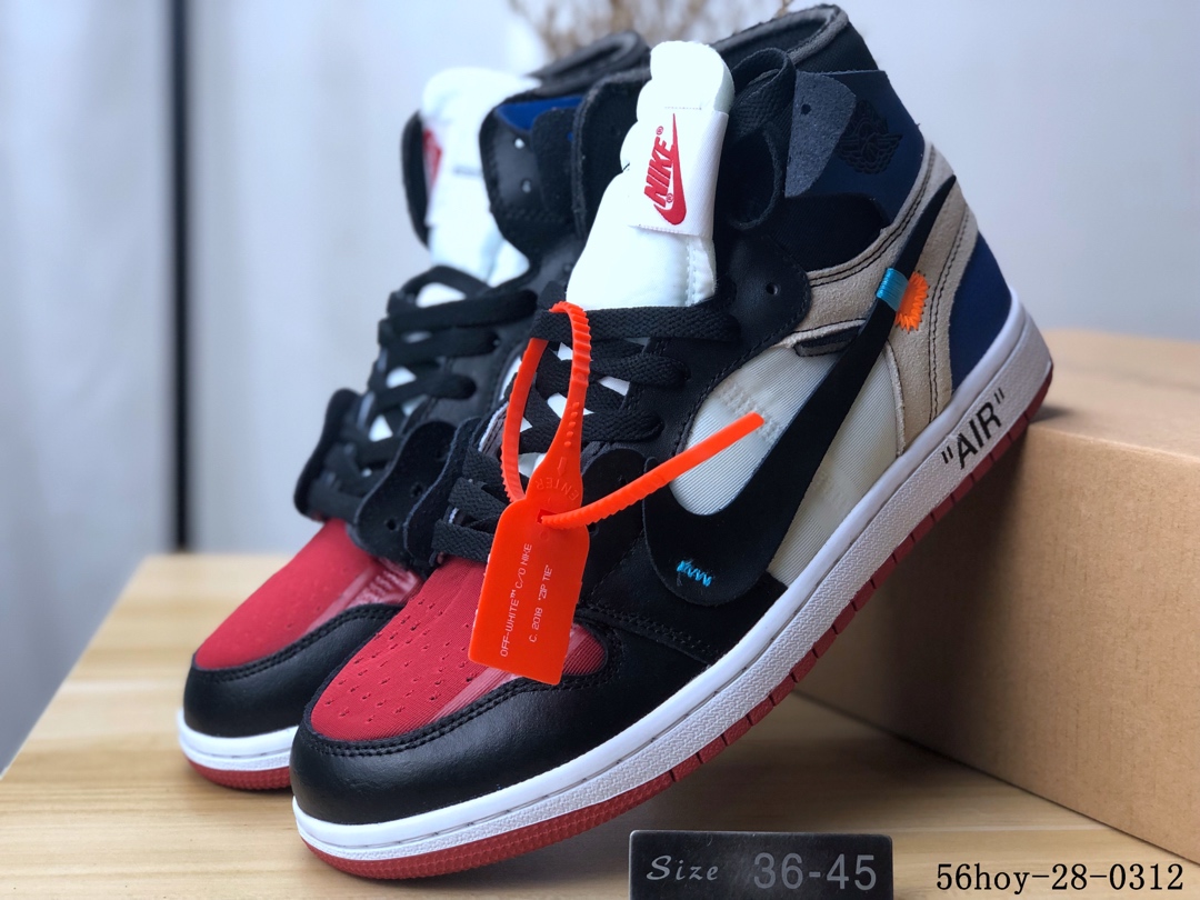 Nike The 10 Air Jordan 1 联名款 高帮乔1 AJ 篮球休闲板鞋！56hoy-28-0311