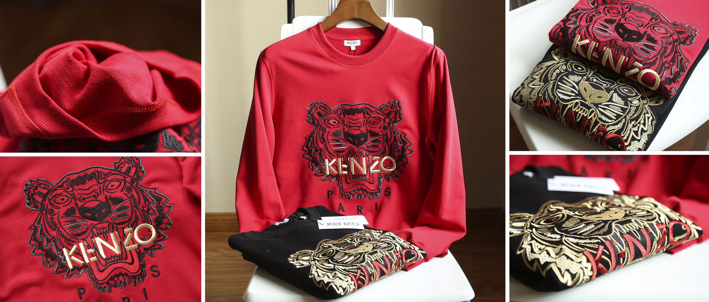 2019新年胶囊系列！金虎红虎情侣卫衣P120元万众瞩目的Kenzo 2019新年胶囊系列来了