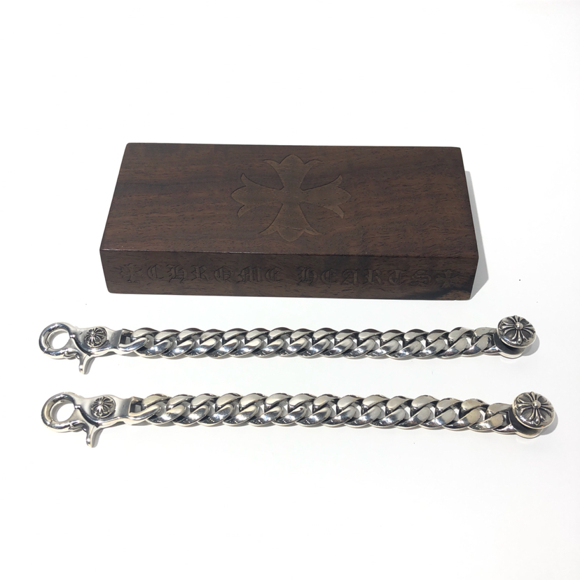 Chrome Hearts 𝐂𝐡𝐫𝐨𝐦𝐞 𝐡𝐞𝐚𝐫𝐭 克罗心全光虾扣男士手链