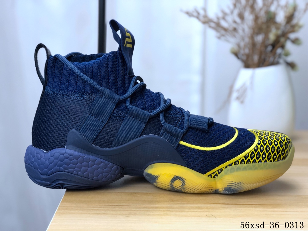 Adidas Crazy BYW LVL 1疯狂天足一代改良爆米花版篮球鞋！56xsd-36-0313