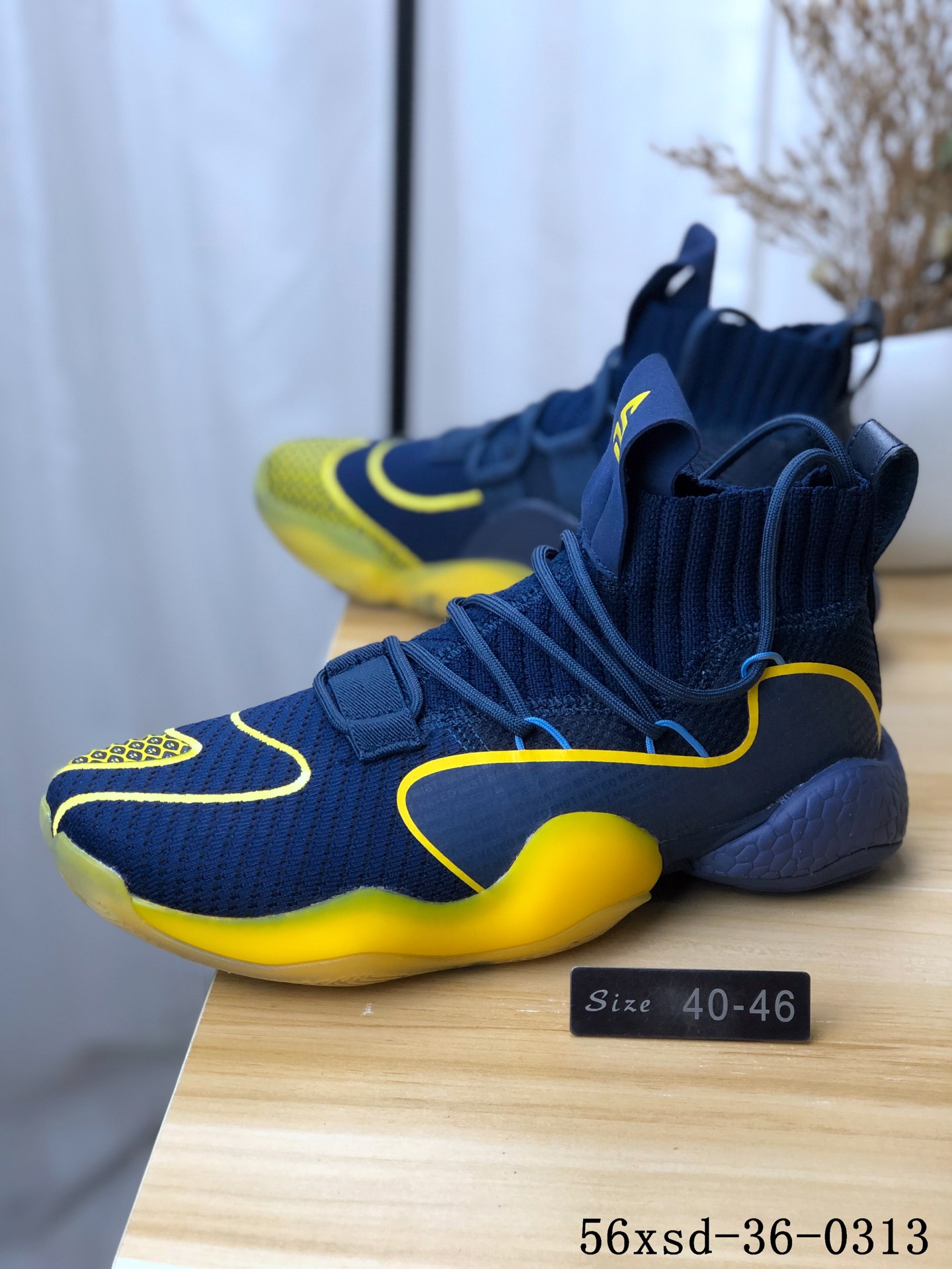 Adidas Crazy BYW LVL 1疯狂天足一代改良爆米花版篮球鞋！56xsd-36-0313