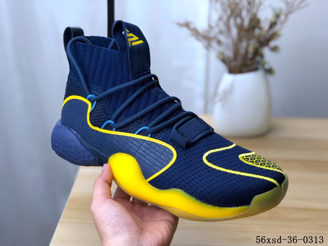 Adidas Crazy BYW LVL 1疯狂天足一代改良爆米花版篮球鞋！56xsd-36-0313