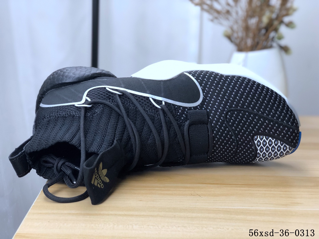 Adidas Crazy BYW LVL 1疯狂天足一代改良爆米花版篮球鞋！56xsd-36-0313