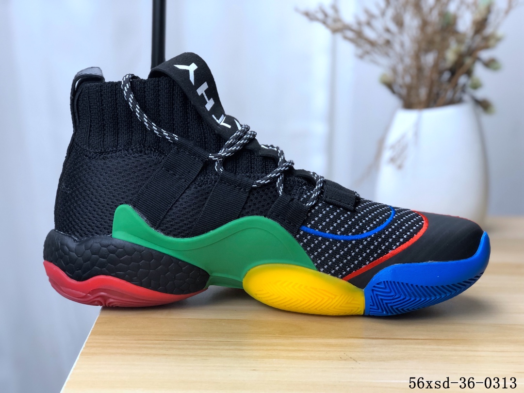 Adidas Crazy BYW LVL 1疯狂天足一代改良爆米花版篮球鞋！56xsd-36-0313