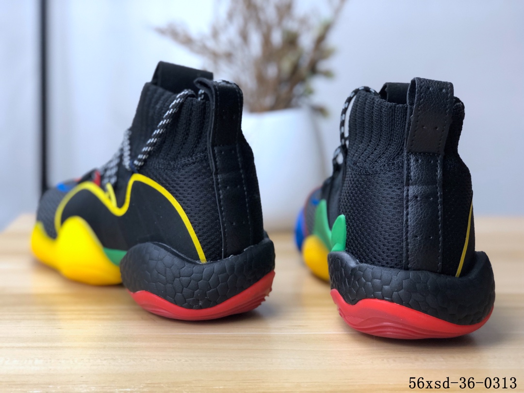 Adidas Crazy BYW LVL 1疯狂天足一代改良爆米花版篮球鞋！56xsd-36-0313