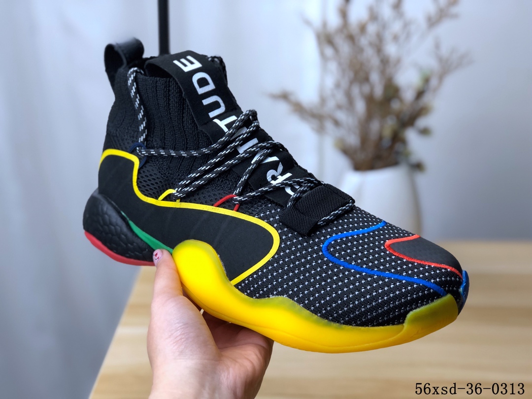 Adidas Crazy BYW LVL 1疯狂天足一代改良爆米花版篮球鞋！56xsd-36-0313