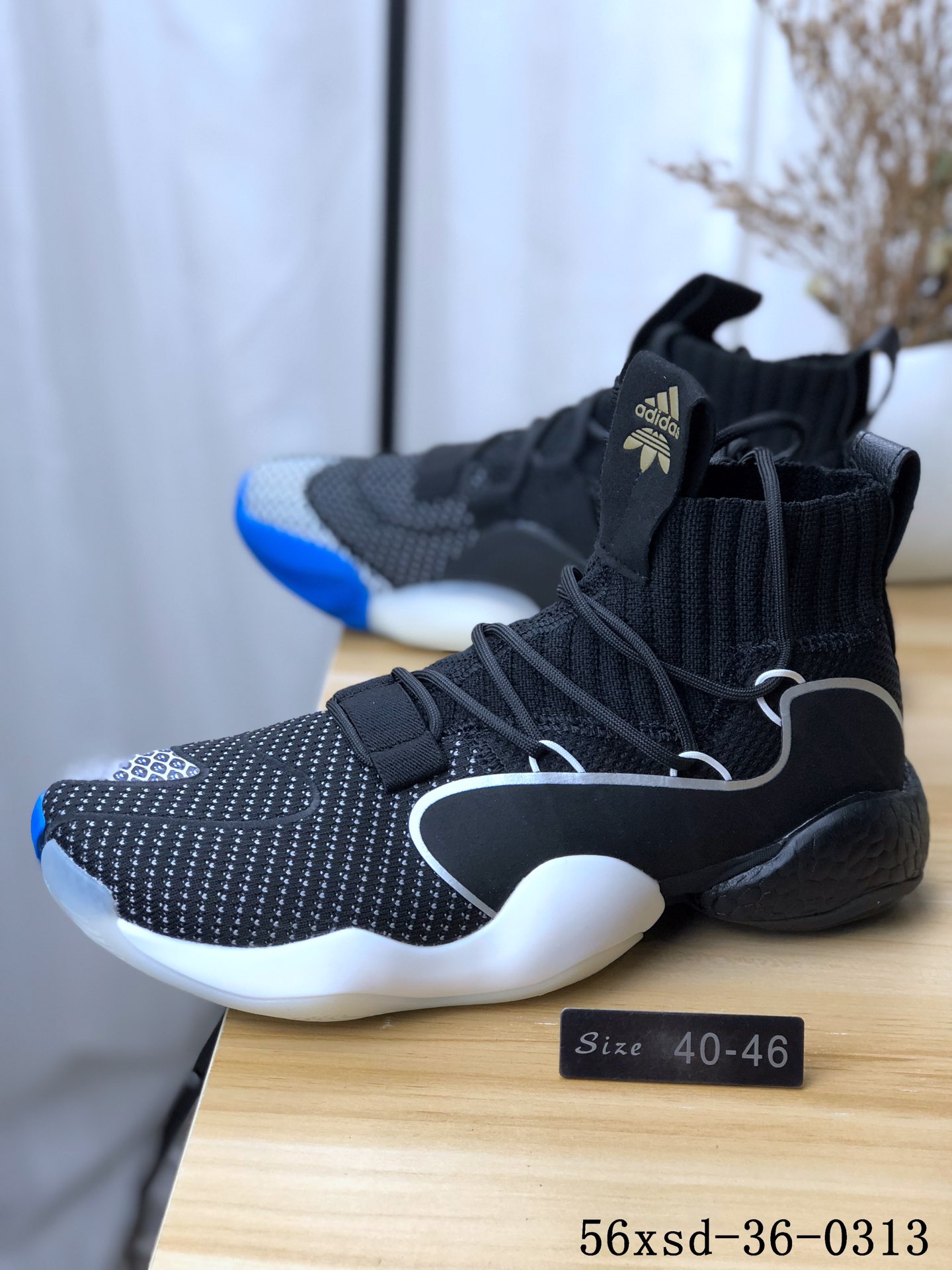 Adidas Crazy BYW LVL 1疯狂天足一代改良爆米花版篮球鞋！56xsd-36-0313