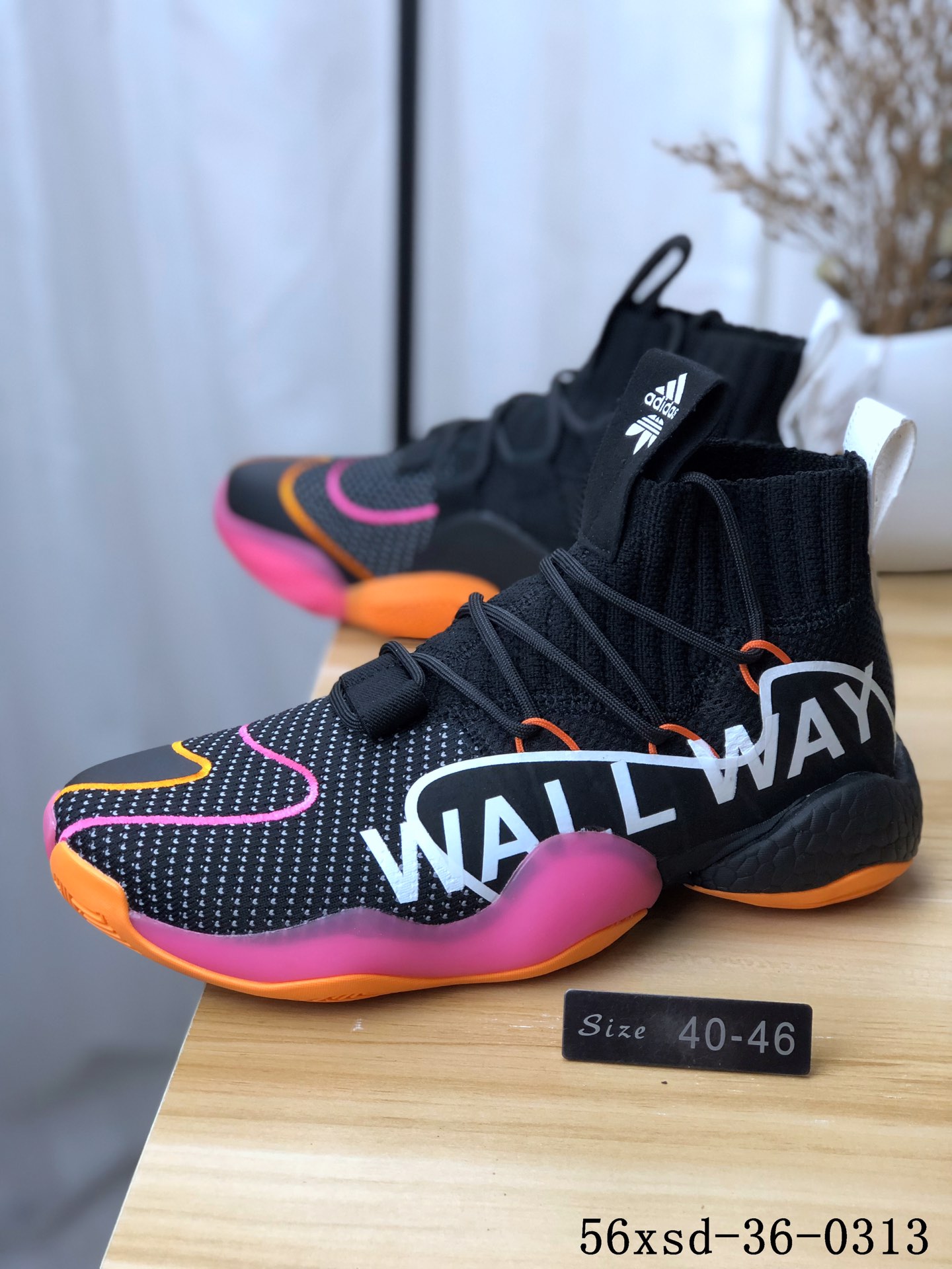 Adidas Crazy BYW LVL 1疯狂天足一代改良爆米花版篮球鞋！56xsd-36-0313