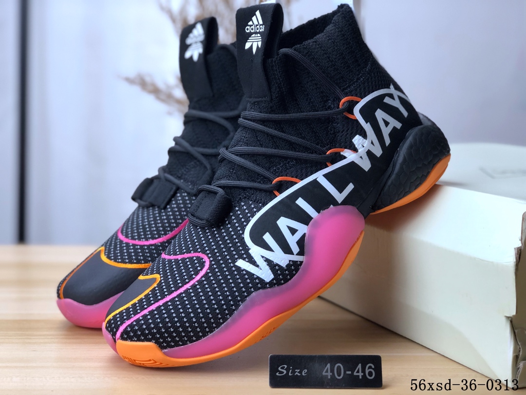 Adidas Crazy BYW LVL 1疯狂天足一代改良爆米花版篮球鞋！56xsd-36-0313