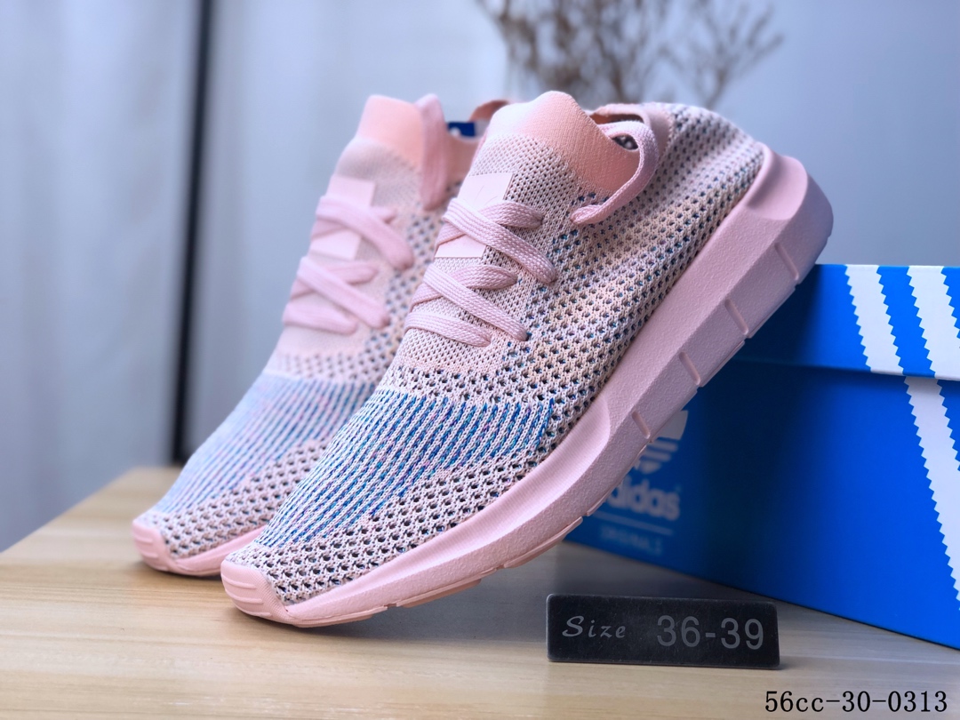 Adidas Swift Run PK 编织飞线 防滑耐磨 休闲运动跑步鞋！56cc-30-0313
