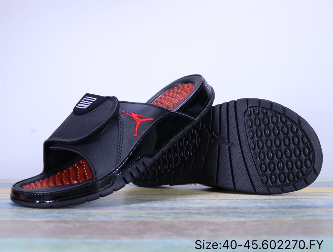 JORDAN HYDRO ⅩⅠ RETRO 乔丹魔术贴 按摩脚底颗粒 舒适 夏季清凉拖鞋 AA1336 602270