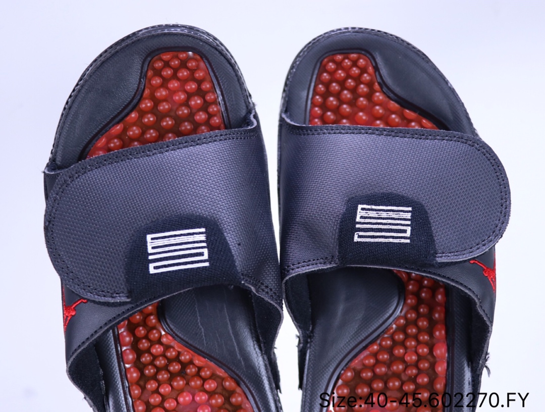 JORDAN HYDRO ⅩⅠ RETRO 乔丹魔术贴 按摩脚底颗粒 舒适 夏季清凉拖鞋 AA1336 602270