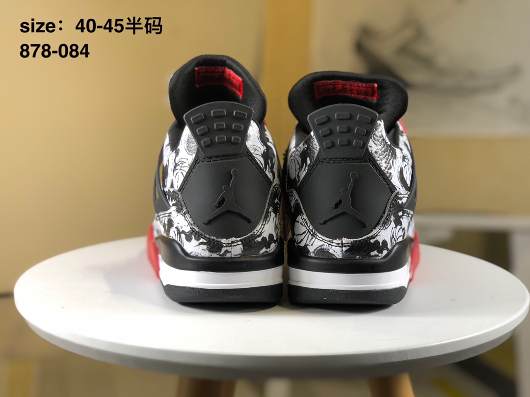 Air Jordan 4 Retro Sngldy AJ4乔4涂鸦 中国水墨画 篮球鞋 BQ0897-006  尺码：40.5 41 42 42.5 43 44 44.5 45 45.5 46 47.5 # 独家含45.5 区分市面各种嘴炮纯原