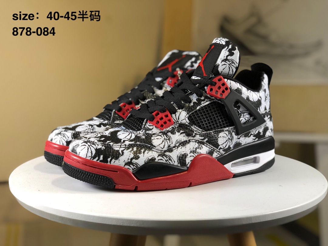 Air Jordan 4 Retro Sngldy AJ4乔4涂鸦 中国水墨画 篮球鞋 BQ0897-006  尺码：40.5 41 42 42.5 43 44 44.5 45 45.5 46 47.5 # 独家含45.5 区分市面各种嘴炮纯原