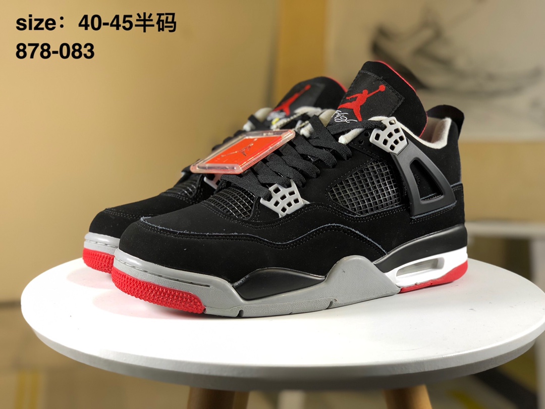 Air Jordan NRG AJ4 乔4黑红 篮球鞋 AQ3816-163 尺码：40 40.5 41 42 42.5 43 44 44.5 45 46 46.5 47.5