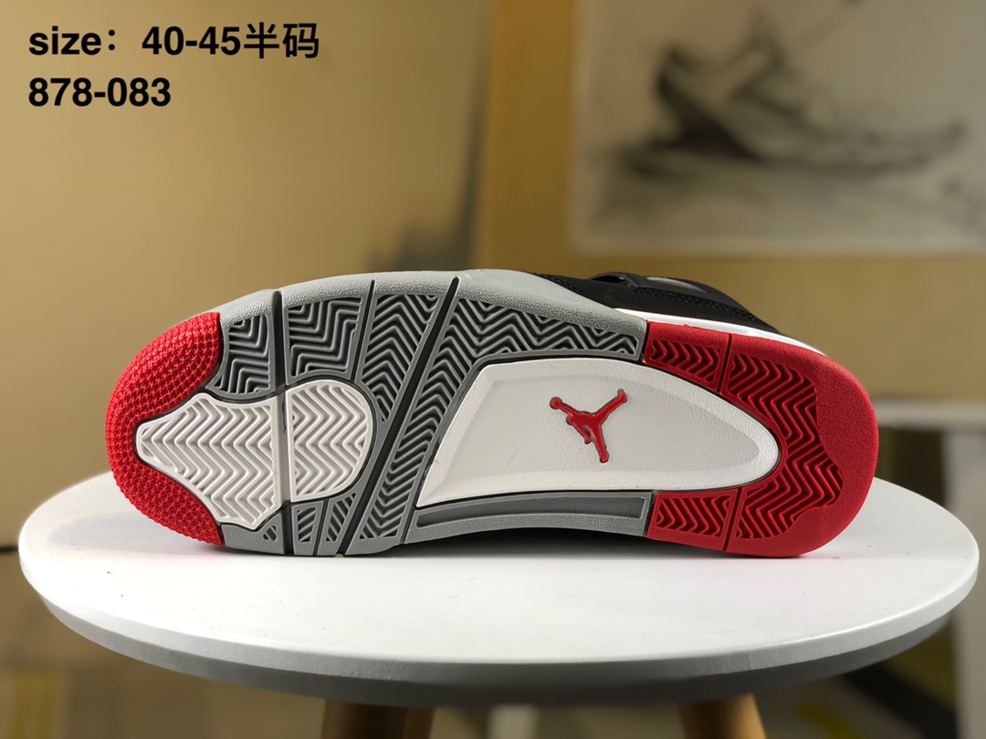 Air Jordan NRG AJ4 乔4黑红 篮球鞋 AQ3816-163 尺码：40 40.5 41 42 42.5 43 44 44.5 45 46 46.5 47.5