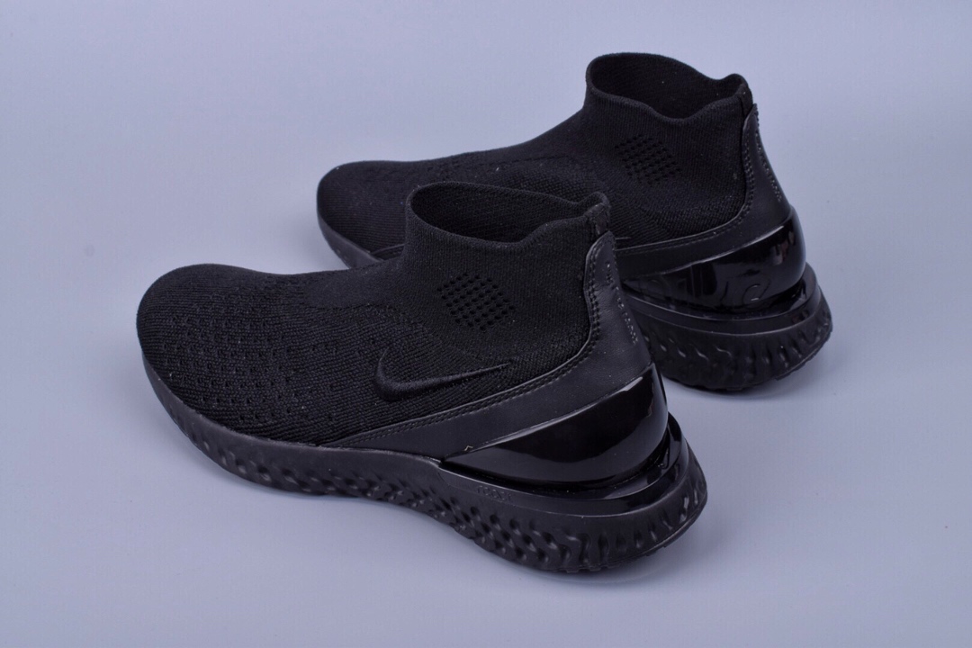 NIKE耐吉2019新款轻便缓震透气.编织高帮袜套女子跑鞋雷电灰AV5553-004尺码：36 36.5 37.5 38 38.5 39