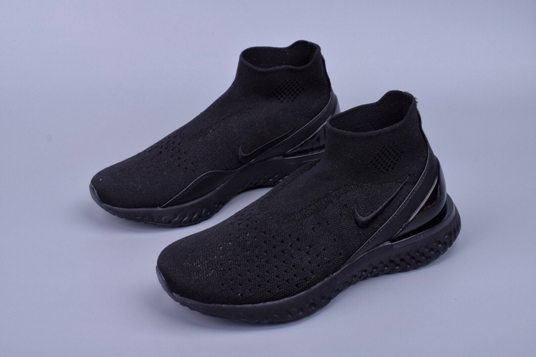 NIKE耐吉2019新款轻便缓震透气.编织高帮袜套女子跑鞋雷电灰AV5553-004尺码：36 36.5 37.5 38 38.5 39