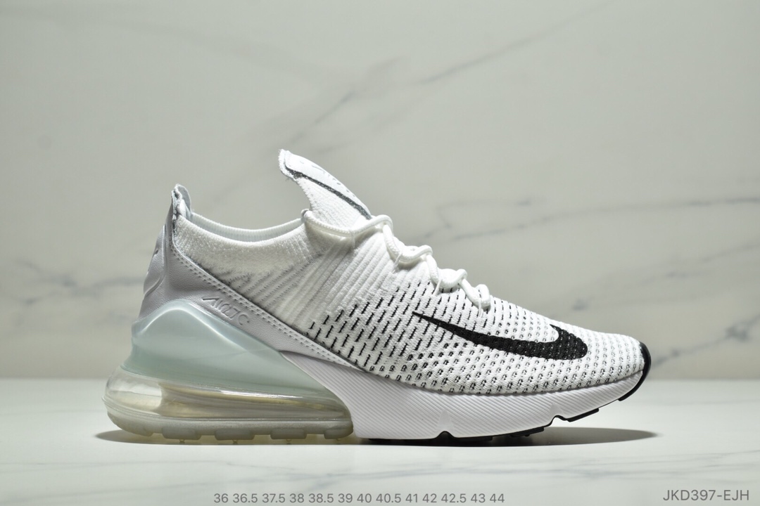 Nike Air Max 270 Flyknit 半掌气垫 采用针织飞线制作鞋面 ID:JKD397-EJH