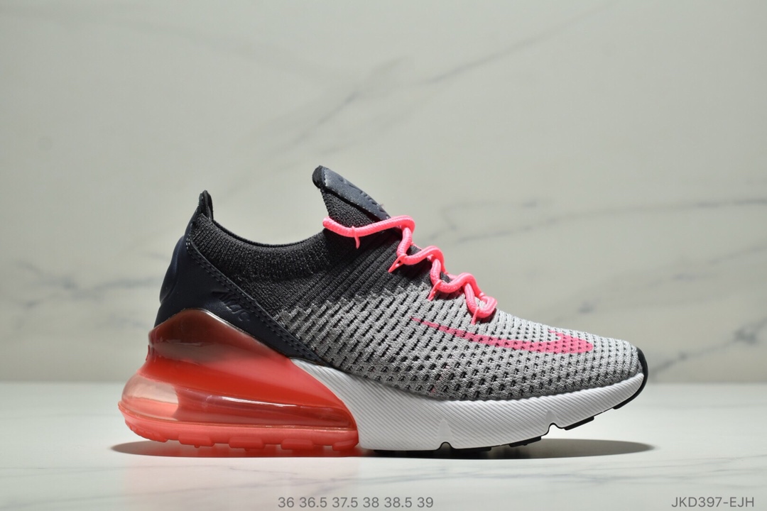 Nike Air Max 270 Flyknit 半掌气垫 采用针织飞线制作鞋面 ID:JKD397-EJH