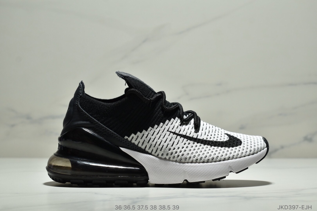 Nike Air Max 270 Flyknit 半掌气垫 采用针织飞线制作鞋面 ID:JKD397-EJH