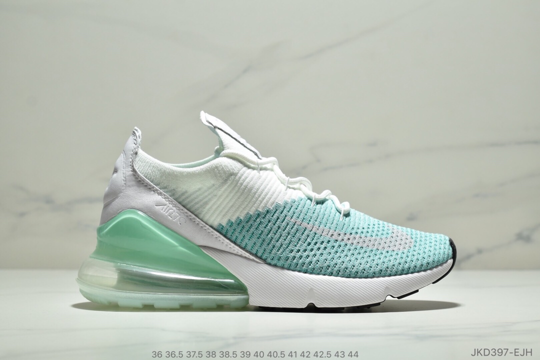 Nike Air Max 270 Flyknit 半掌气垫 采用针织飞线制作鞋面 ID:JKD397-EJH