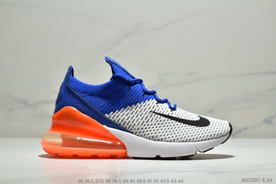 Nike Air Max 270 Flyknit 半掌气垫 采用针织飞线制作鞋面 ID:JKD397-EJH