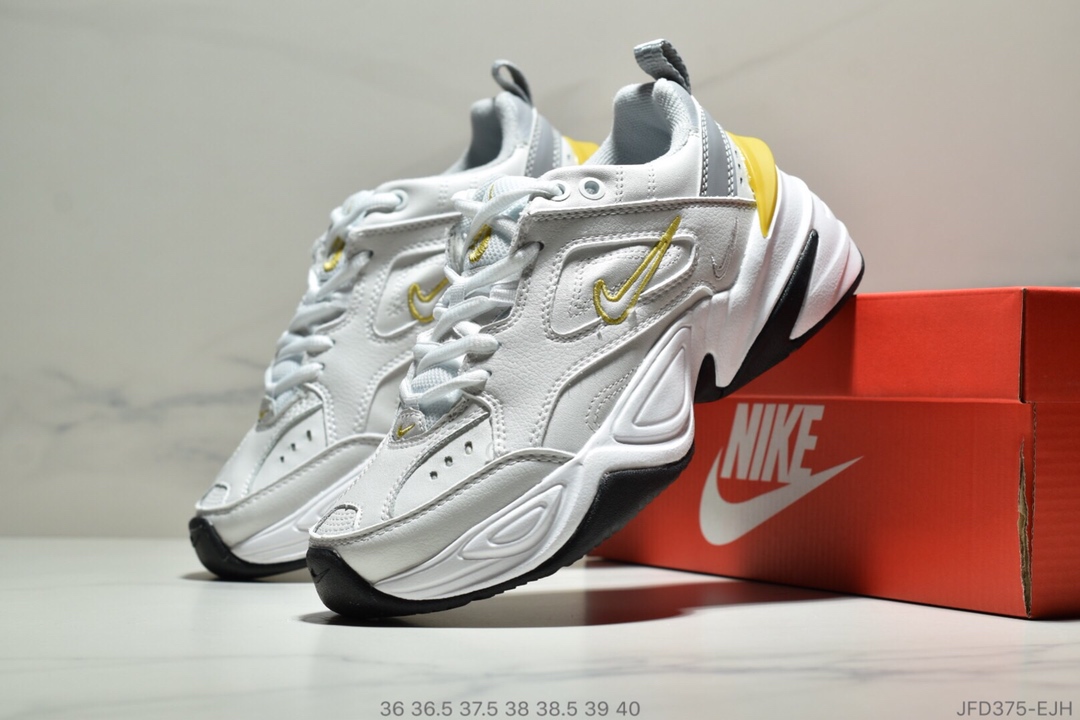 Nike/耐吉M2K Tekno香蕉黄亮彩扎染复古休闲老爹鞋 AO3108-009 尺码：36 36.5 37.5 38 38.5 39 40ID:JFD375-EJH