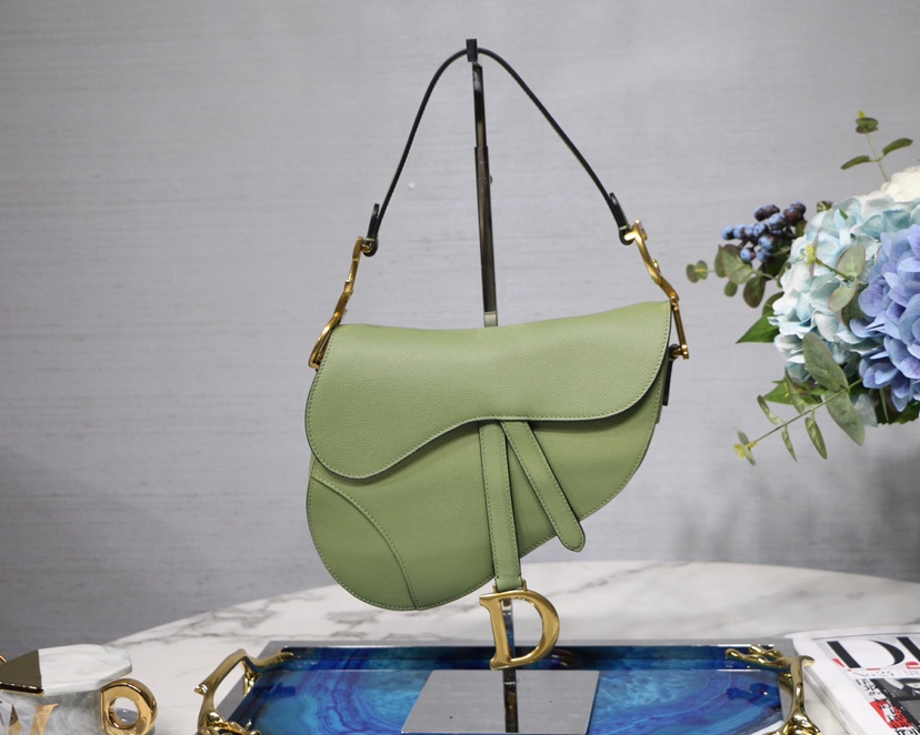 Dior Saddle Grained Calfskin Large Saddle Bag