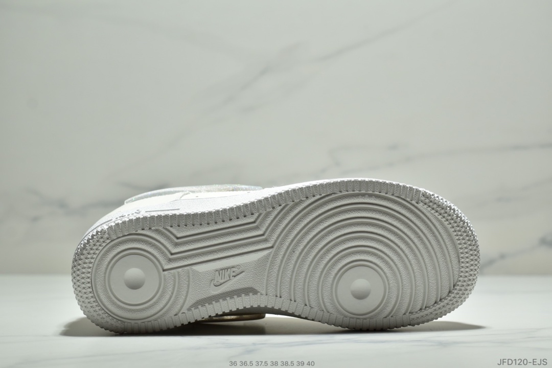 W Air Force 1 07 Se Prm  果冻渐变钩闪亮复古休闲空军板鞋 ！SIZE:36 36.5 37.5 38 38.5 39 40ID:JFD120-EJS