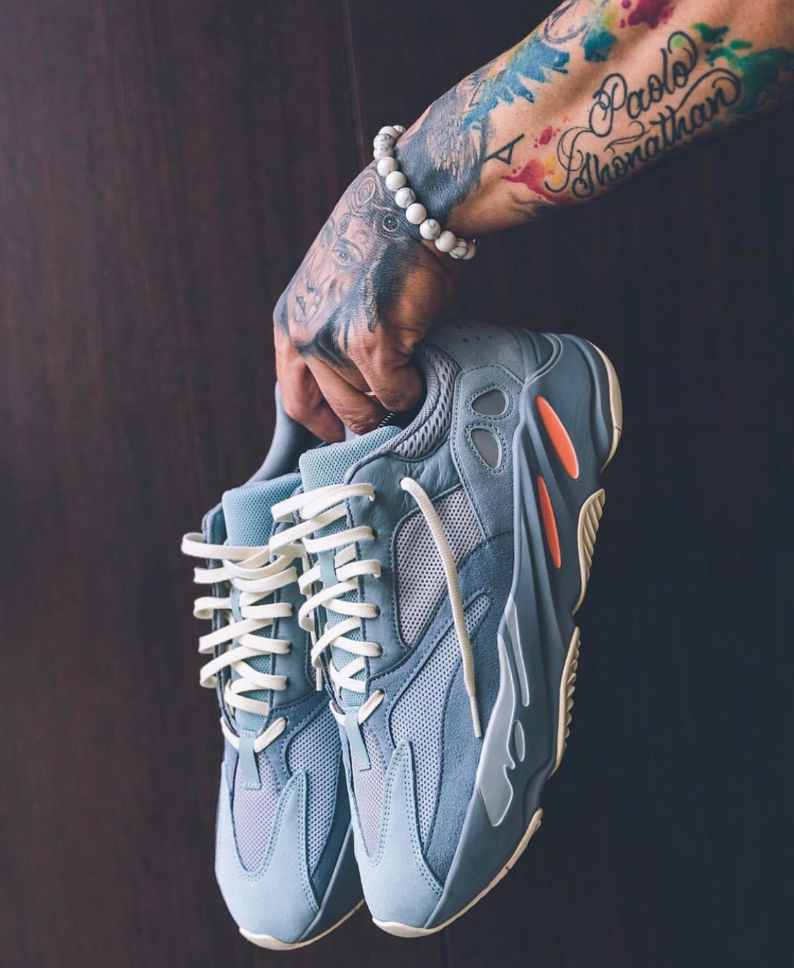 Yeezy 700 Boost "Inertia" Inercia/Azul Hielo, material seleccionado de alta calidad#