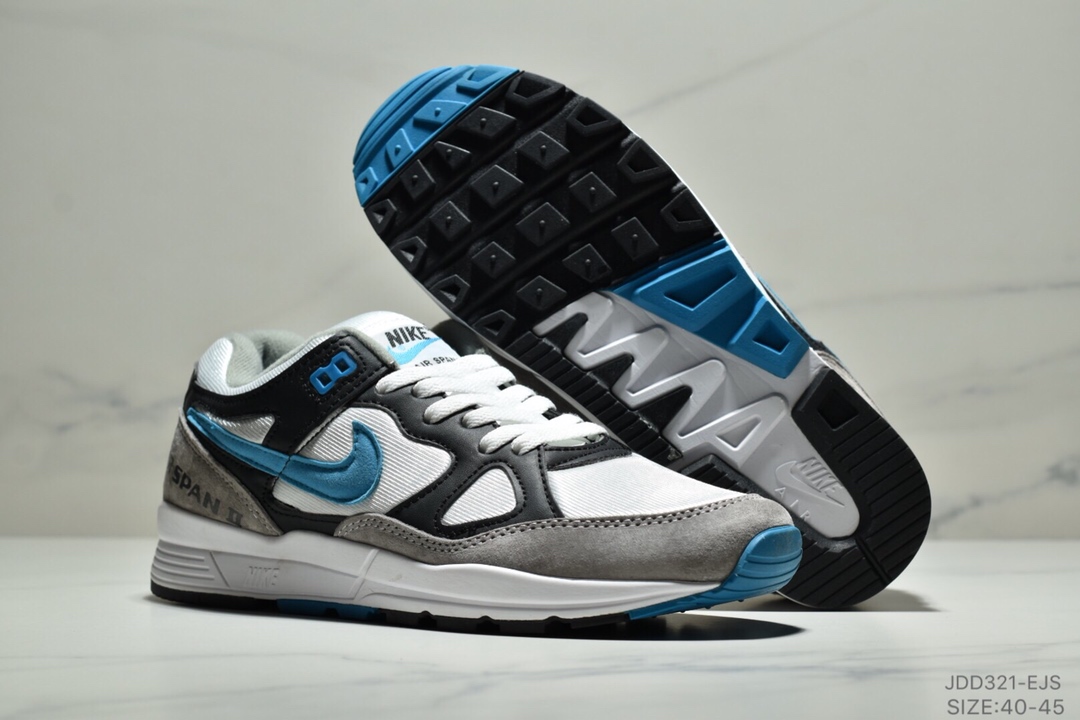 Nike Air Span II 男子新款复古缓震运动鞋 内置SOLO气垫40-45ID:JDD321-EJS