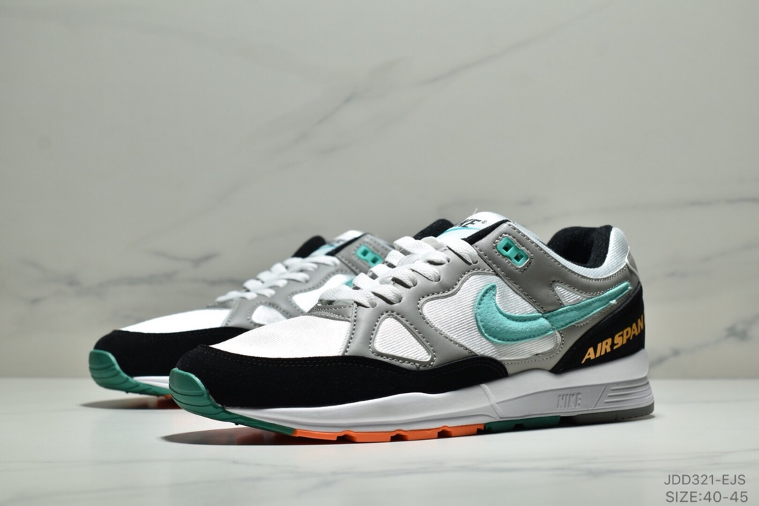 Nike Air Span II 男子新款复古缓震运动鞋 内置SOLO气垫40-45ID:JDD321-EJS