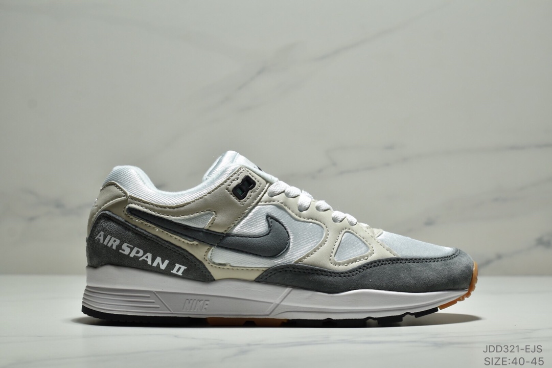 Nike Air Span II 男子新款复古缓震运动鞋 内置SOLO气垫40-45ID:JDD321-EJS